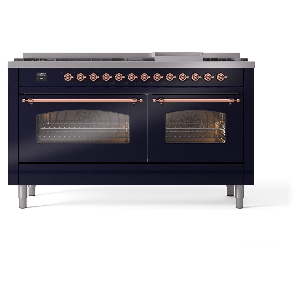 ILVE UP60FNMPMBP Nostalgie II 60" Dual Fuel Range, front view