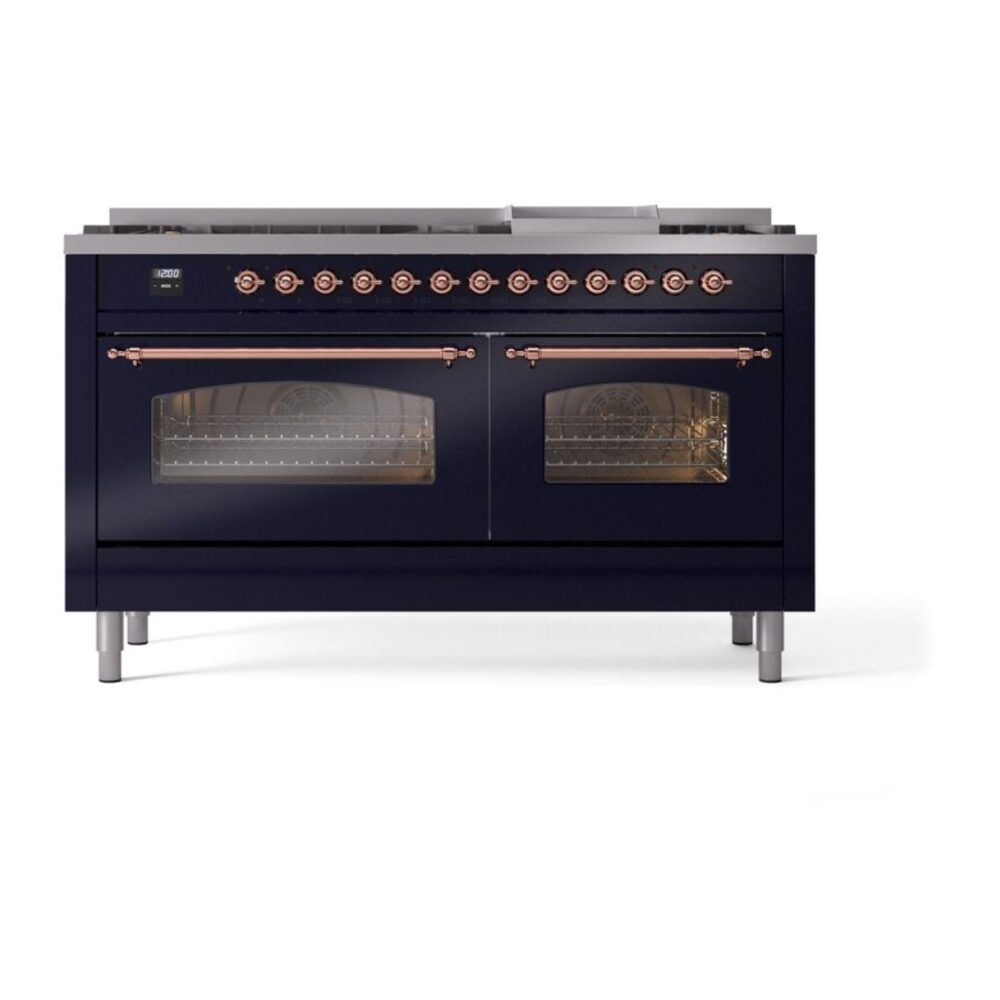 ILVE UP60FNMPMBP Nostalgie II 60" Dual Fuel Range, front view