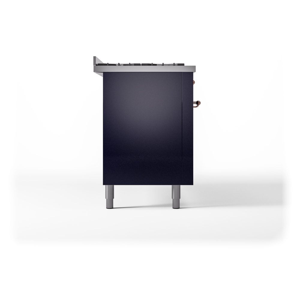 ILVE UP60FNMPMBP Nostalgie II 60" Dual Fuel Range, left side view