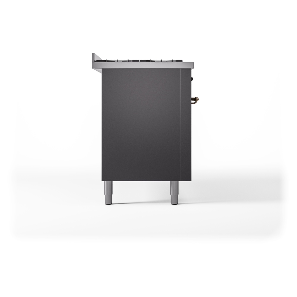ILVE UP60FNMPMGBLP Nostalgie II 60" Dual Fuel Range, left side view