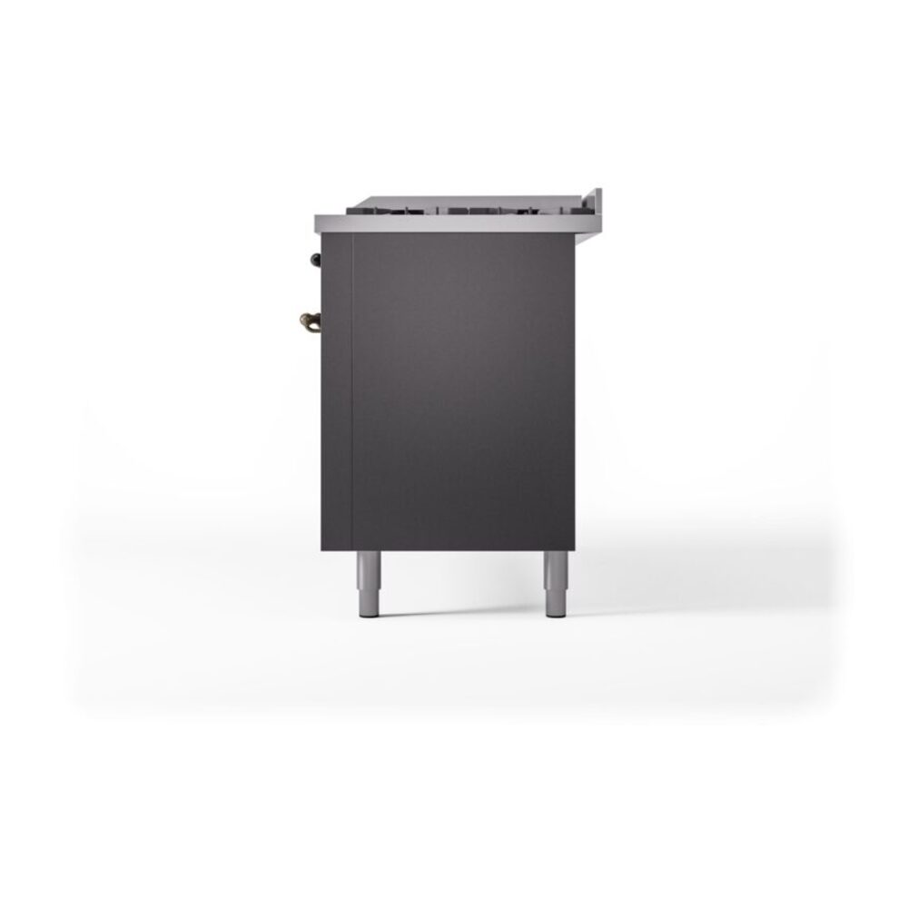 ILVE UP60FNMPMGBLP Nostalgie II 60" Dual Fuel Range, right side view