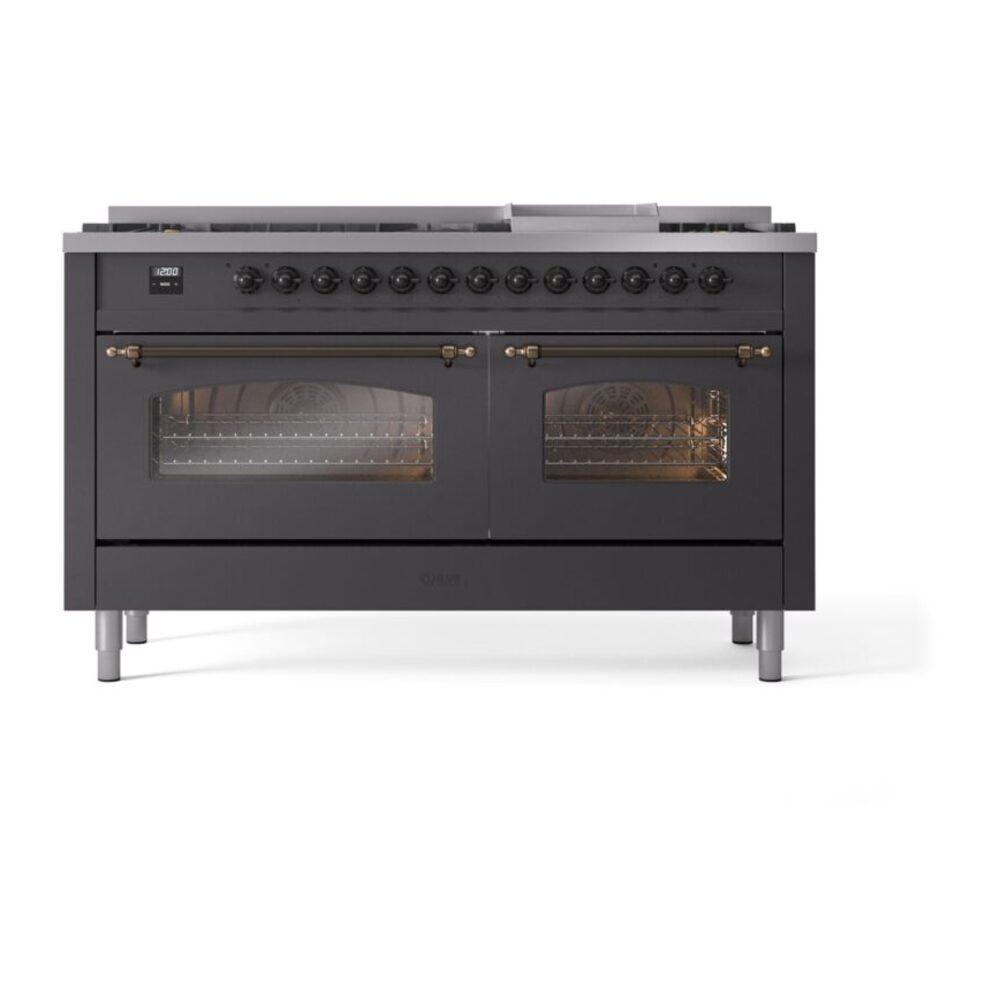 ILVE UP60FNMPMGB Nostalgie II 60" Dual Fuel Range, front view