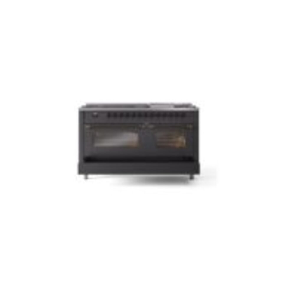 ILVE UP60FNMPMGB Nostalgie II 60" Dual Fuel Range, drawer opened