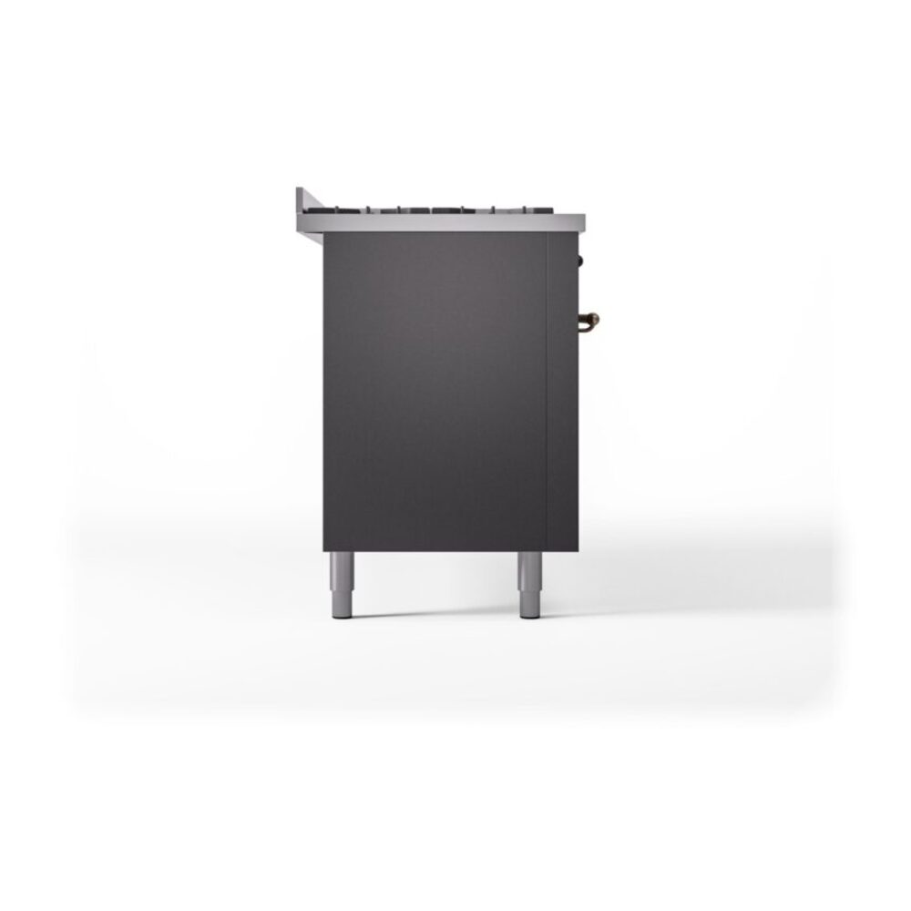 ILVE UP60FNMPMGB Nostalgie II 60" Dual Fuel Range, left side view