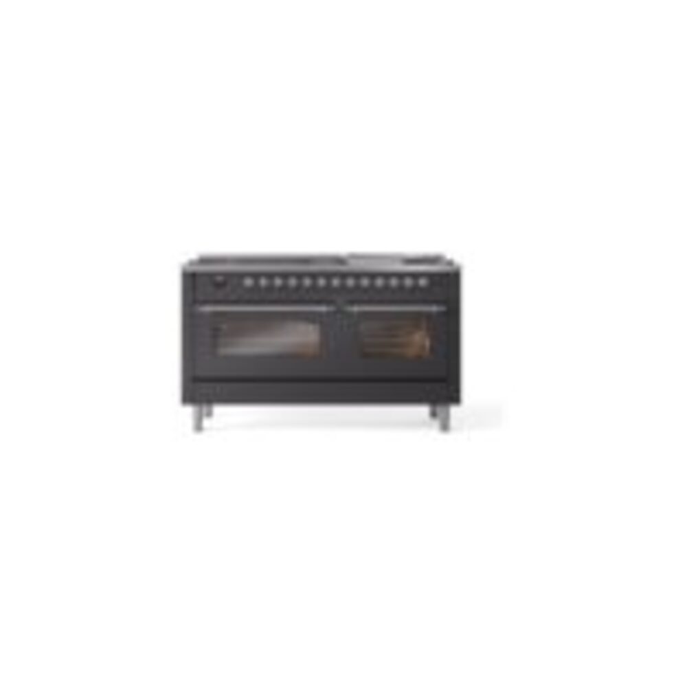 ILVE UP60FNMPMGCLP Nostalgie II 60" Dual Fuel Range, front view