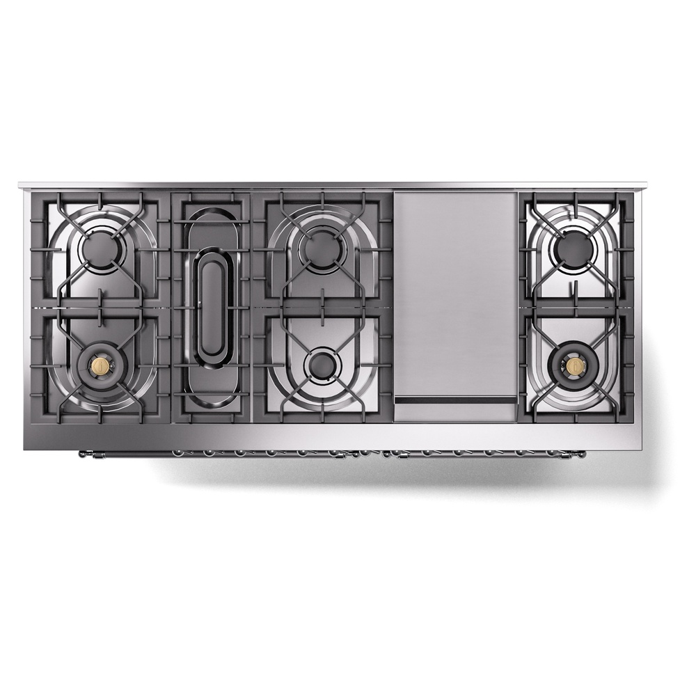 ILVE UP60FNMPMGCLP Nostalgie II 60" Dual Fuel Range, top view