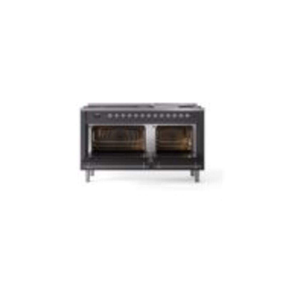 ILVE UP60FNMPMGC Nostalgie II 60" Dual Fuel Range, oven doors opened