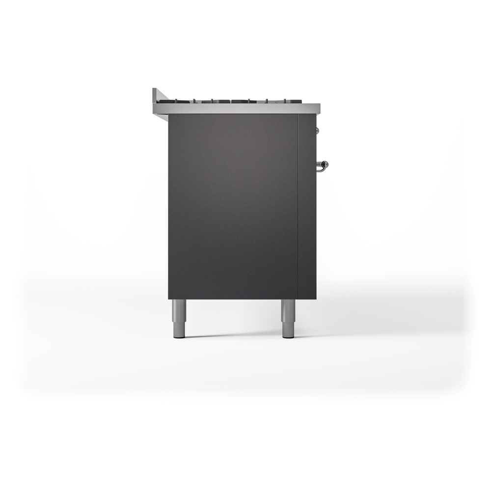 ILVE UP60FNMPMGC Nostalgie II 60" Dual Fuel Range, left side view