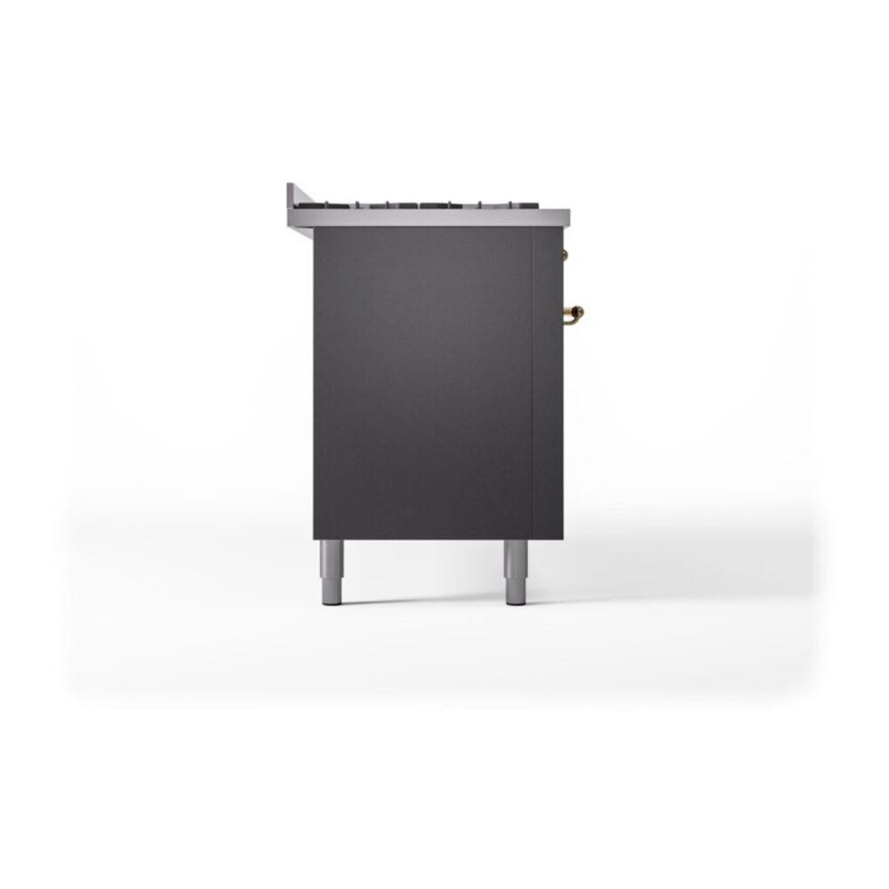 ILVE UP60FNMPMGGLP Nostalgie II 60" Dual Fuel Range, left side view