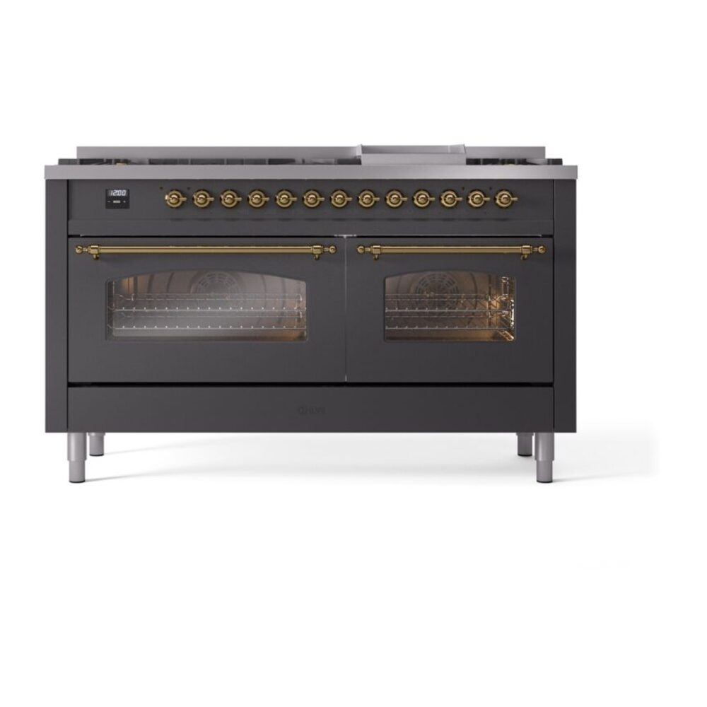 ILVE UP60FNMPMGG Nostalgie II 60" Dual Fuel Range, front view
