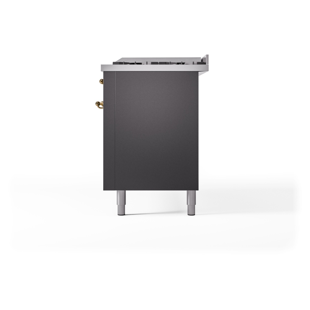 ILVE UP60FNMPMGG Nostalgie II 60" Dual Fuel Range, right side view