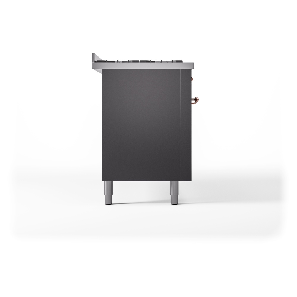 ILVE UP60FNMPMGPLP Nostalgie II 60" Dual Fuel Range, left side view