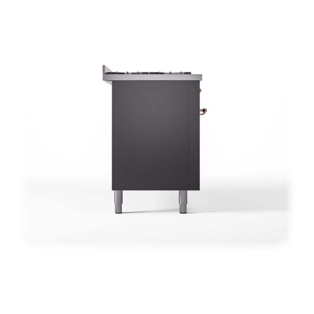 ILVE UP60FNMPMGPLP Nostalgie II 60" Dual Fuel Range, left side view