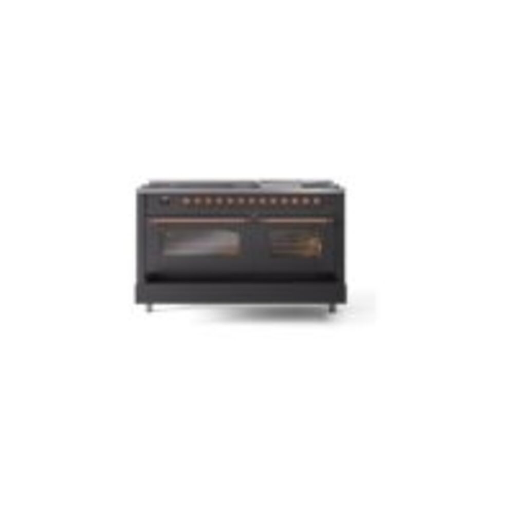 ILVE UP60FNMPMGP Nostalgie II 60" Dual Fuel Range, drawer opened