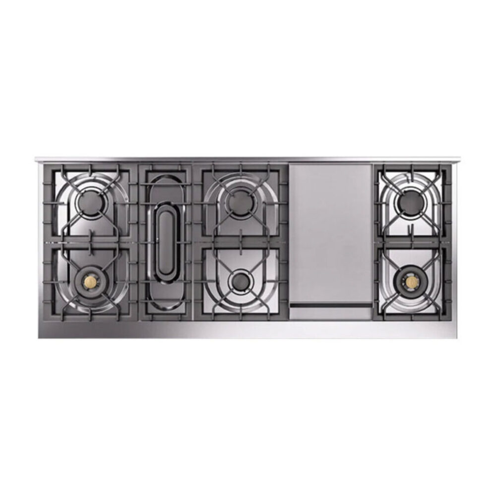 ILVE UP60F Nostalgie II 60 inch Dual Fuel Range with 5.8 cu. ft. Total Double Oven Capacity