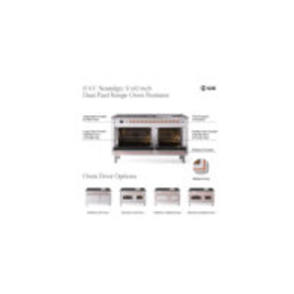 ILVE UP60F Nostalgie II 60 inch Dual Fuel Range