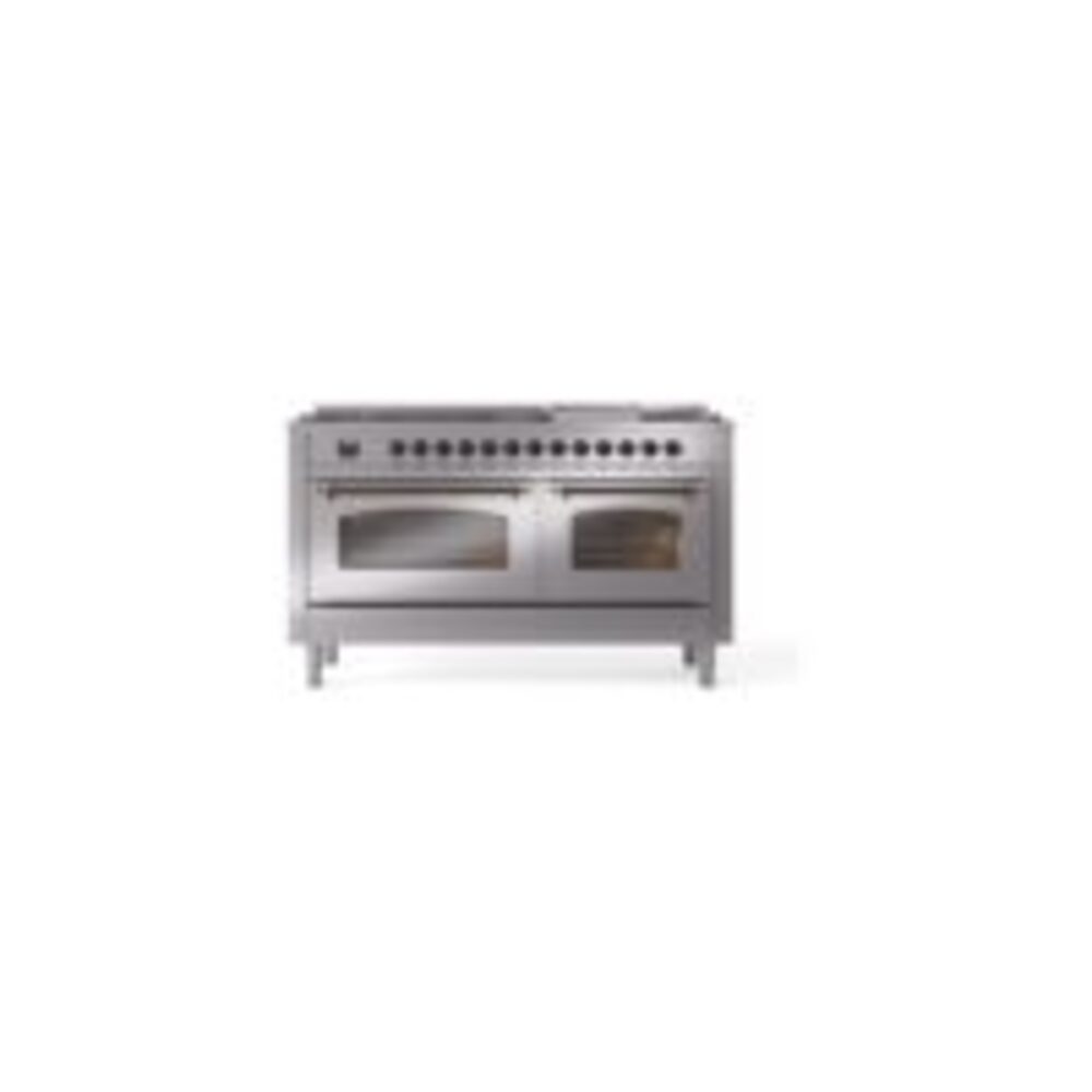 ILVE UP60FNMPSSBLP Nostalgie II 60" Dual Fuel Range, front view