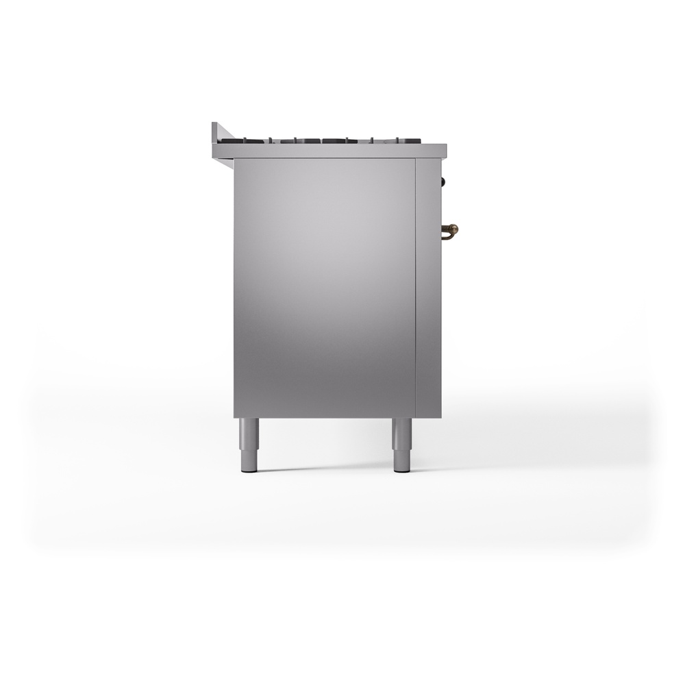 ILVE UP60FNMPSSBLP Nostalgie II 60" Dual Fuel Range, left side view