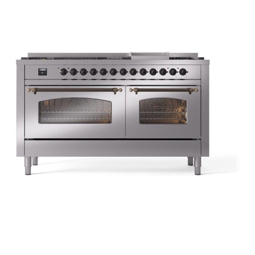 ILVE UP60FNMPSSB Nostalgie II 60" Dual Fuel Range, front view