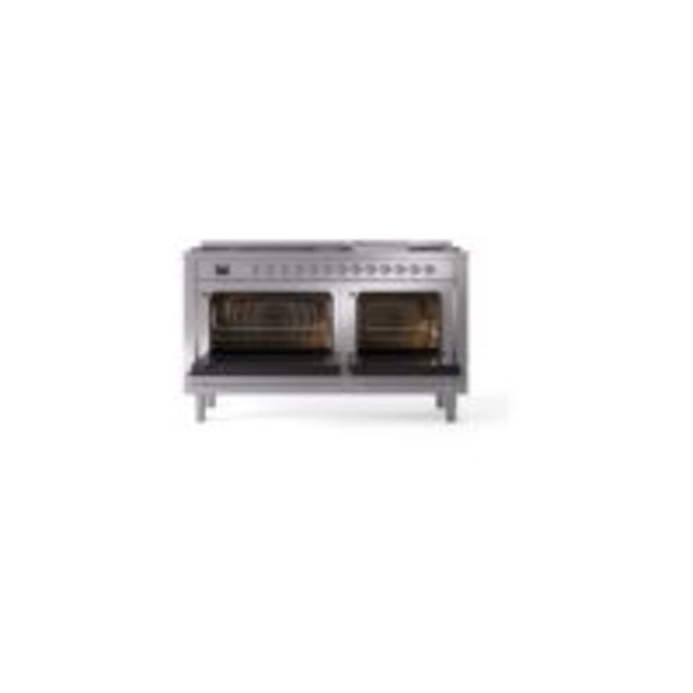 ILVE UP60FNMPSSCLP Nostalgie II 60" Dual Fuel Range, oven doors opened