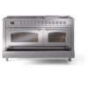ILVE UP60FNMPSSCLP Nostalgie II 60" Dual Fuel Range, drawer opened
