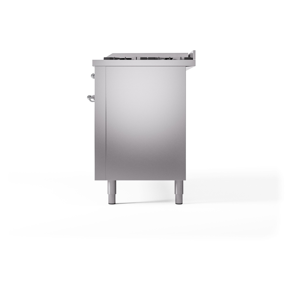 ILVE UP60FNMPSSCLP Nostalgie II 60" Dual Fuel Range, right side view