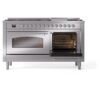 ILVE UP60FNMPSSC Nostalgie II 60" Dual Fuel Range, side oven door opened