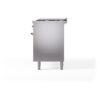 ILVE UP60FNMPSSGLP Nostalgie II 60" Dual Fuel Range, right side view