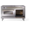 ILVE UP60FNMPSSG Nostalgie II 60" Dual Fuel Range, side oven door opened
