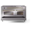 ILVE UP60FNMPSSG Nostalgie II 60" Dual Fuel Range, drawer opened