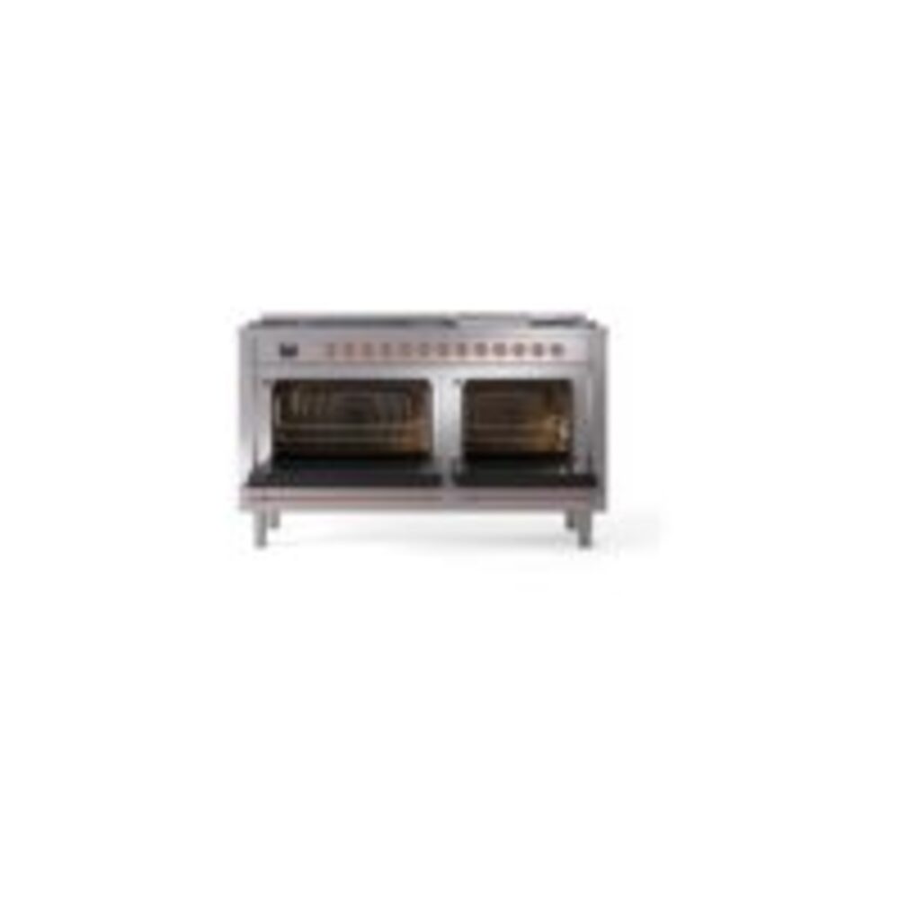 ILVE UP60FNMPSSPLP Nostalgie II 60" Dual Fuel Range, oven doors opened