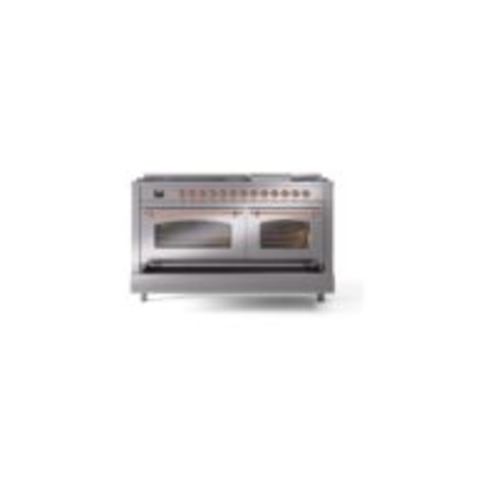 ILVE UP60FNMPSSPLP Nostalgie II 60" Dual Fuel Range, drawer opened
