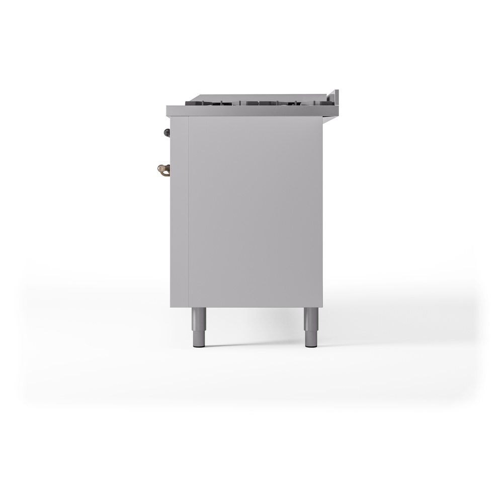 ILVE UP60FNMPWHBLP Nostalgie II 60" Dual Fuel Range, right side view