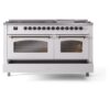 ILVE UP60FNMPWHB Nostalgie II 60" Dual Fuel Range, drawer opened