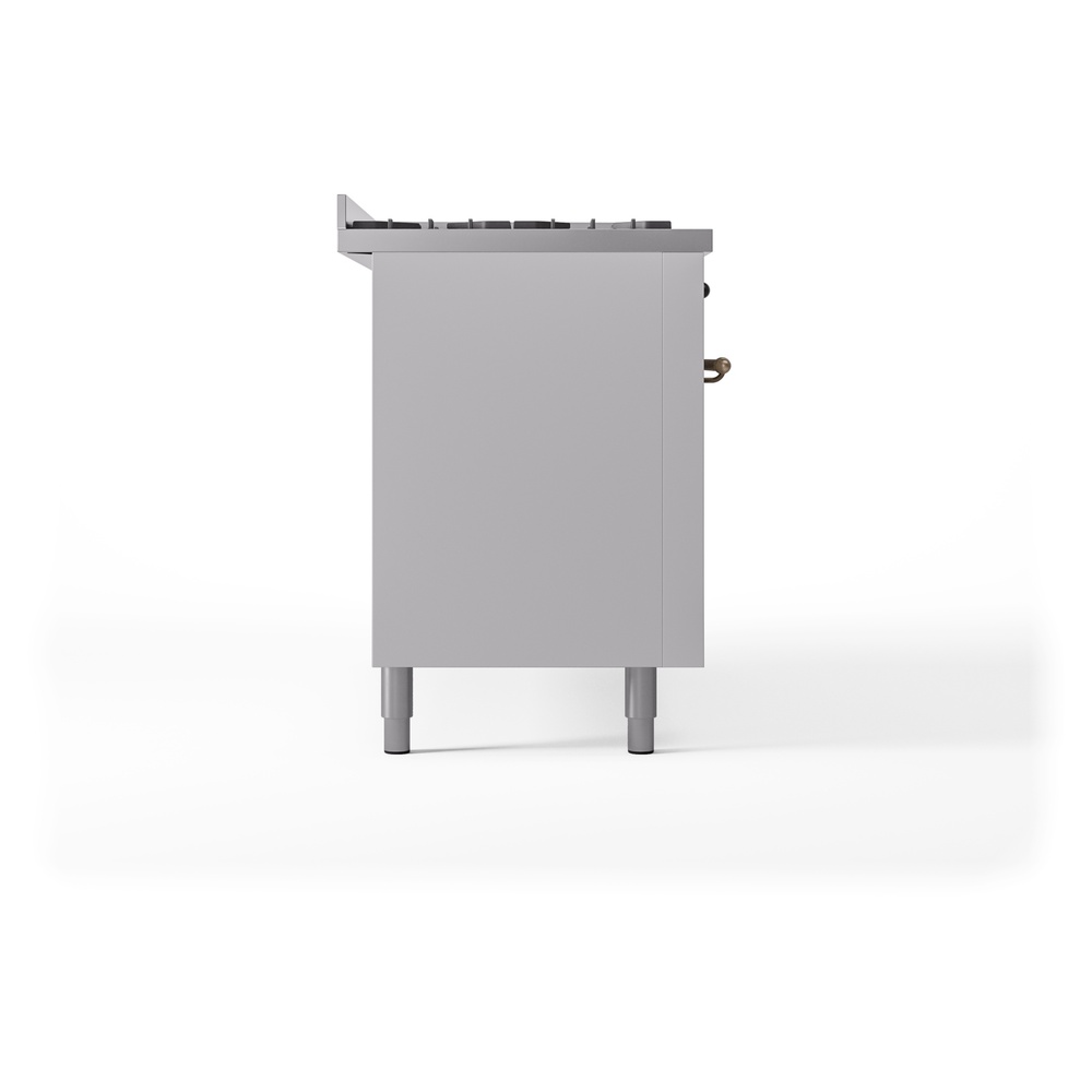 ILVE UP60FNMPWHB Nostalgie II 60" Dual Fuel Range, left side view