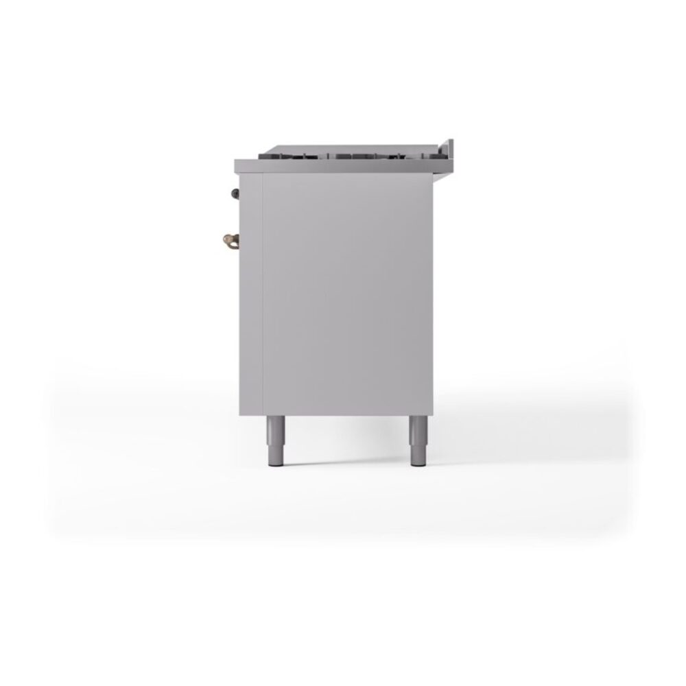 ILVE UP60FNMPWHB Nostalgie II 60" Dual Fuel Range, right side view
