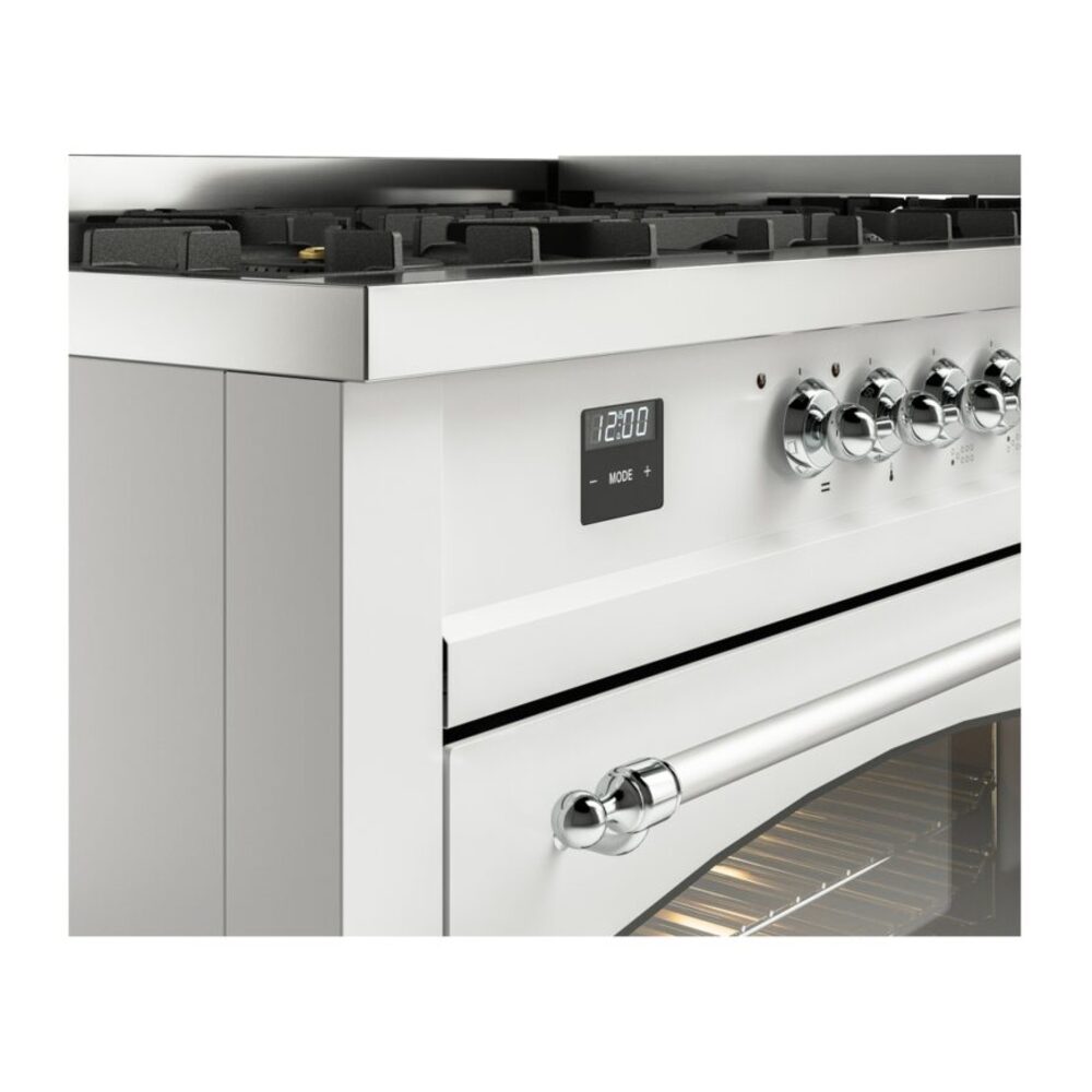 ILVE UP60FNMPWHCLP Nostalgie II 60" Dual Fuel Range, details
