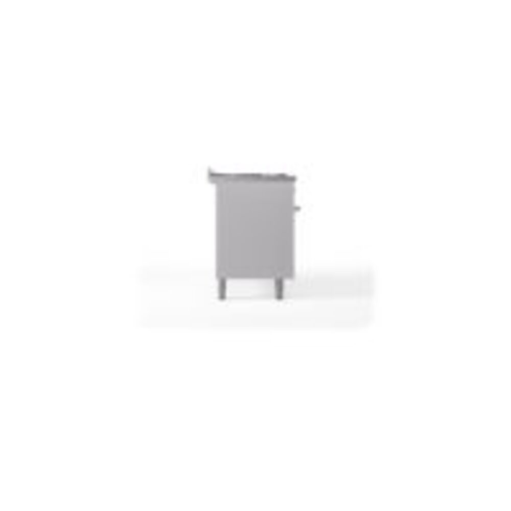 ILVE UP60FNMPWHCLP Nostalgie II 60" Dual Fuel Range, left side view