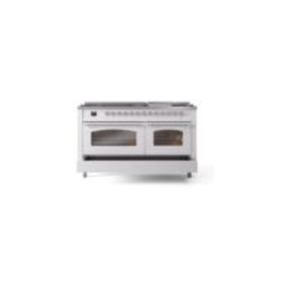 ILVE UP60FNMPWHC Nostalgie II 60" Dual Fuel Range, drawer opened