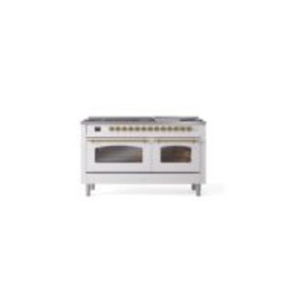 ILVE UP60FNMPWHGLP Nostalgie II 60" Dual Fuel Range, front view