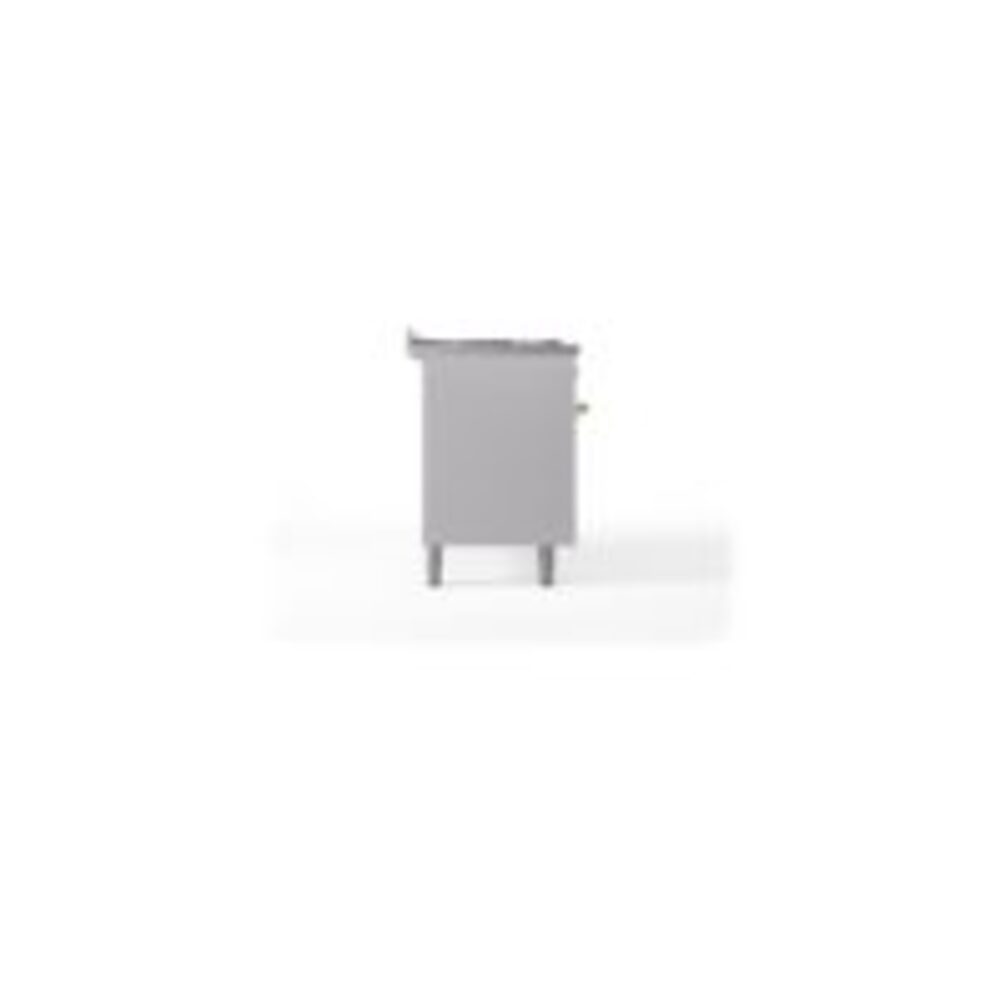 ILVE UP60FNMPWHGLP Nostalgie II 60" Dual Fuel Range, left side view