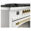 ILVE UP60FNMPWHG Nostalgie II 60" Dual Fuel Range, details