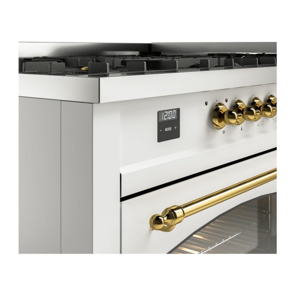 ILVE UP60FNMPWHG Nostalgie II 60" Dual Fuel Range, details