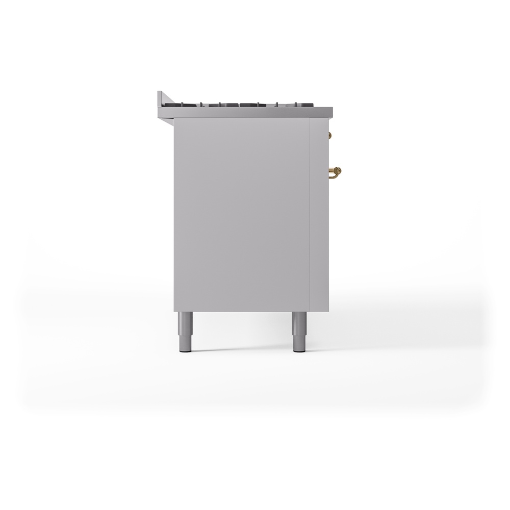 ILVE UP60FNMPWHG Nostalgie II 60" Dual Fuel Range, left side view