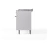 ILVE UP60FNMPWHG Nostalgie II 60" Dual Fuel Range, right side view