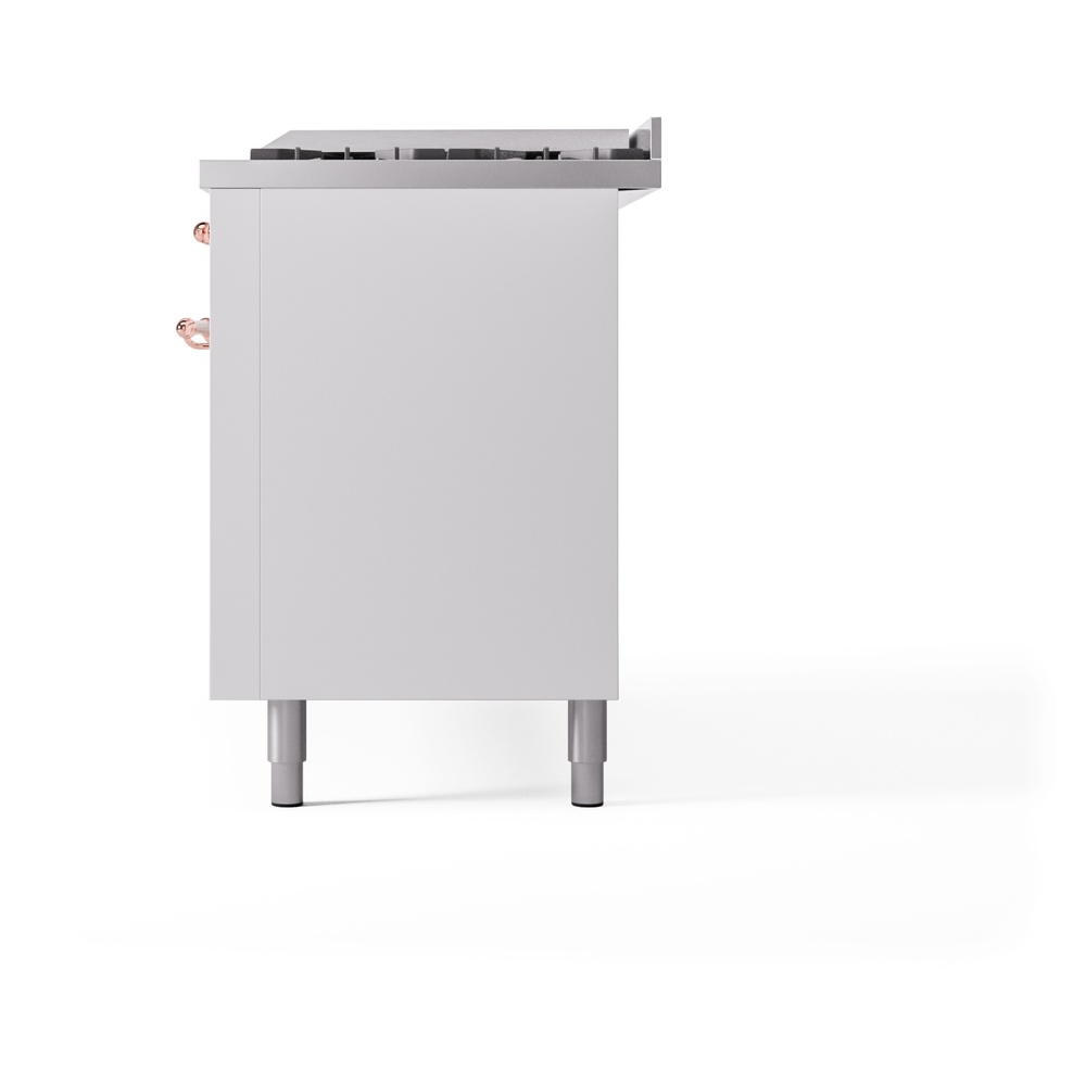 ILVE UP60FNMPWHP Nostalgie II 60" Dual Fuel Range, right side view