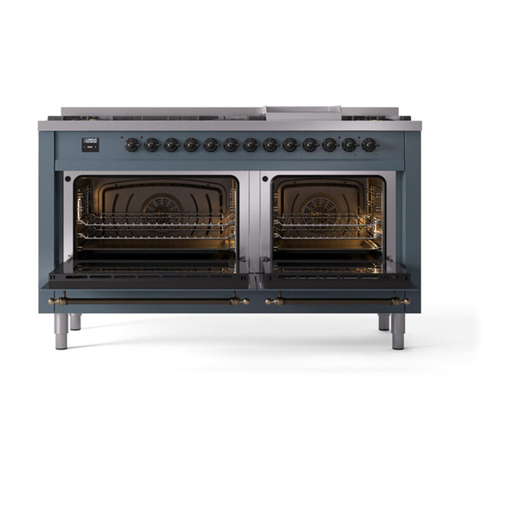 ILVE_UP60FQNMPBGB_Nostalgie_II_Dual_Fuel_Range_oven_door_opened