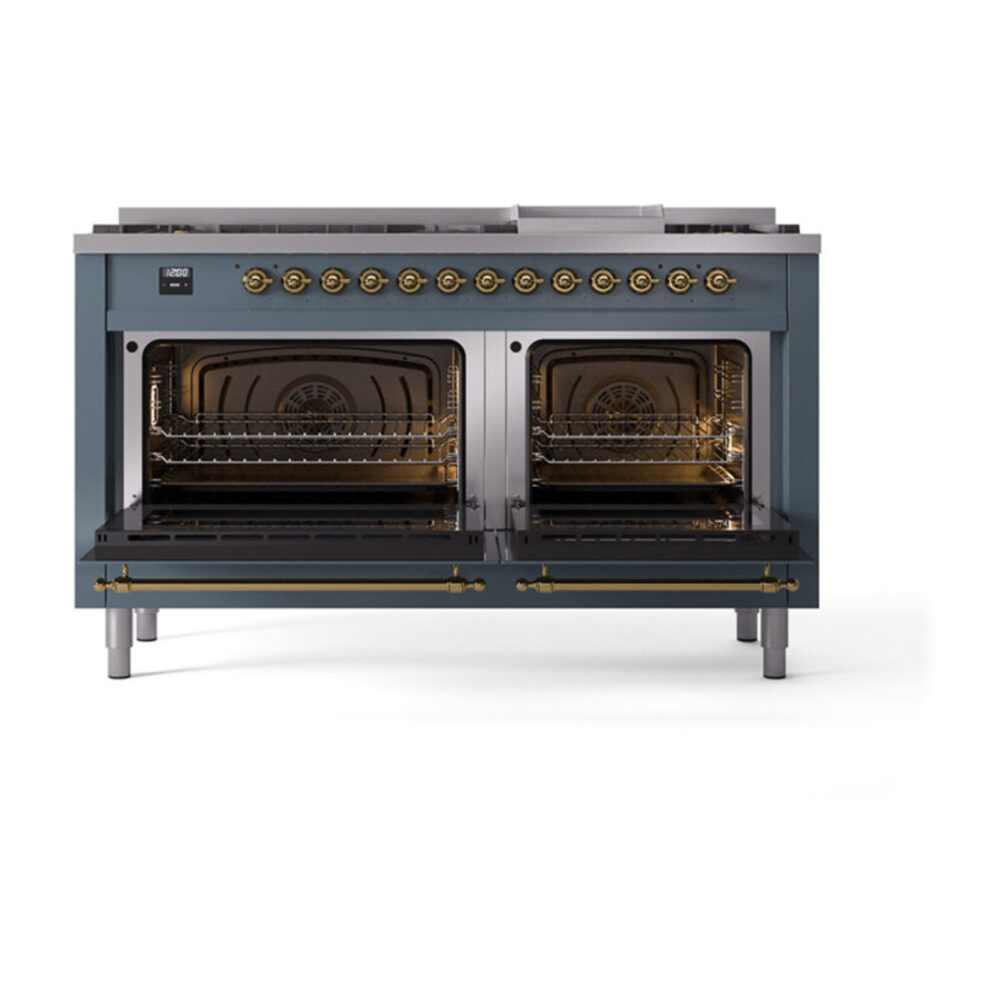ILVE_UP60FQNMPBGG_Nostalgie_II_Dual_Fuel_Range_oven_door_opened