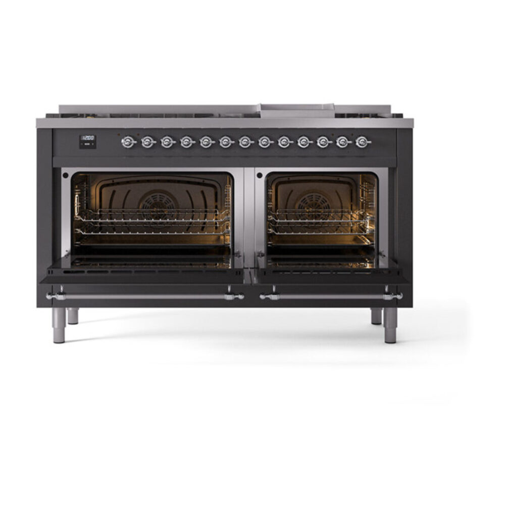 ILVE_UP60FQNMPMGCLP_Nostalgie_II_Dual_Fuel_Range_oven_door_opened