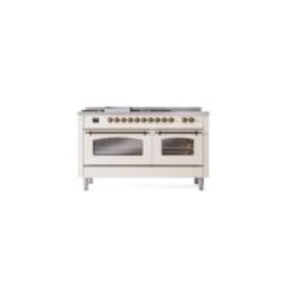 ILVE UP60FSNMPAWBLP Nostalgie II 60" Dual Fuel Range, front view